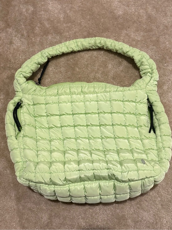 FP Movement by Free People Handbags - FP Movement by Free People. Quilted Carry All. Puffer Shoulder Bag. Pale Neon.